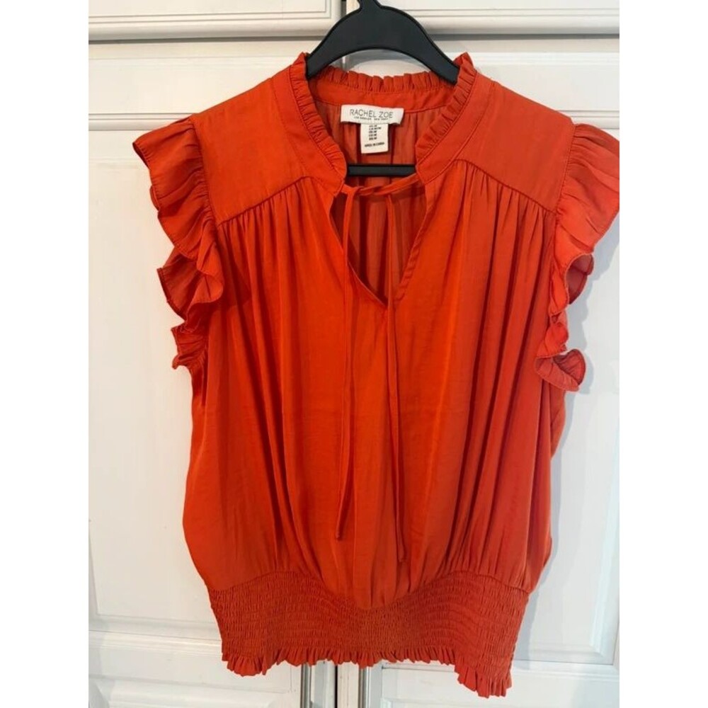 Orange Rachel Zoe blouse